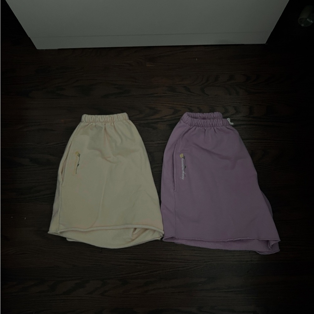 Heavy Manners yellow and Purple Shorts